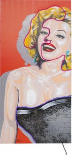 Obraz z podświetleniem Touched Idol Marilyn Neon 80x160 cm – obraz-1