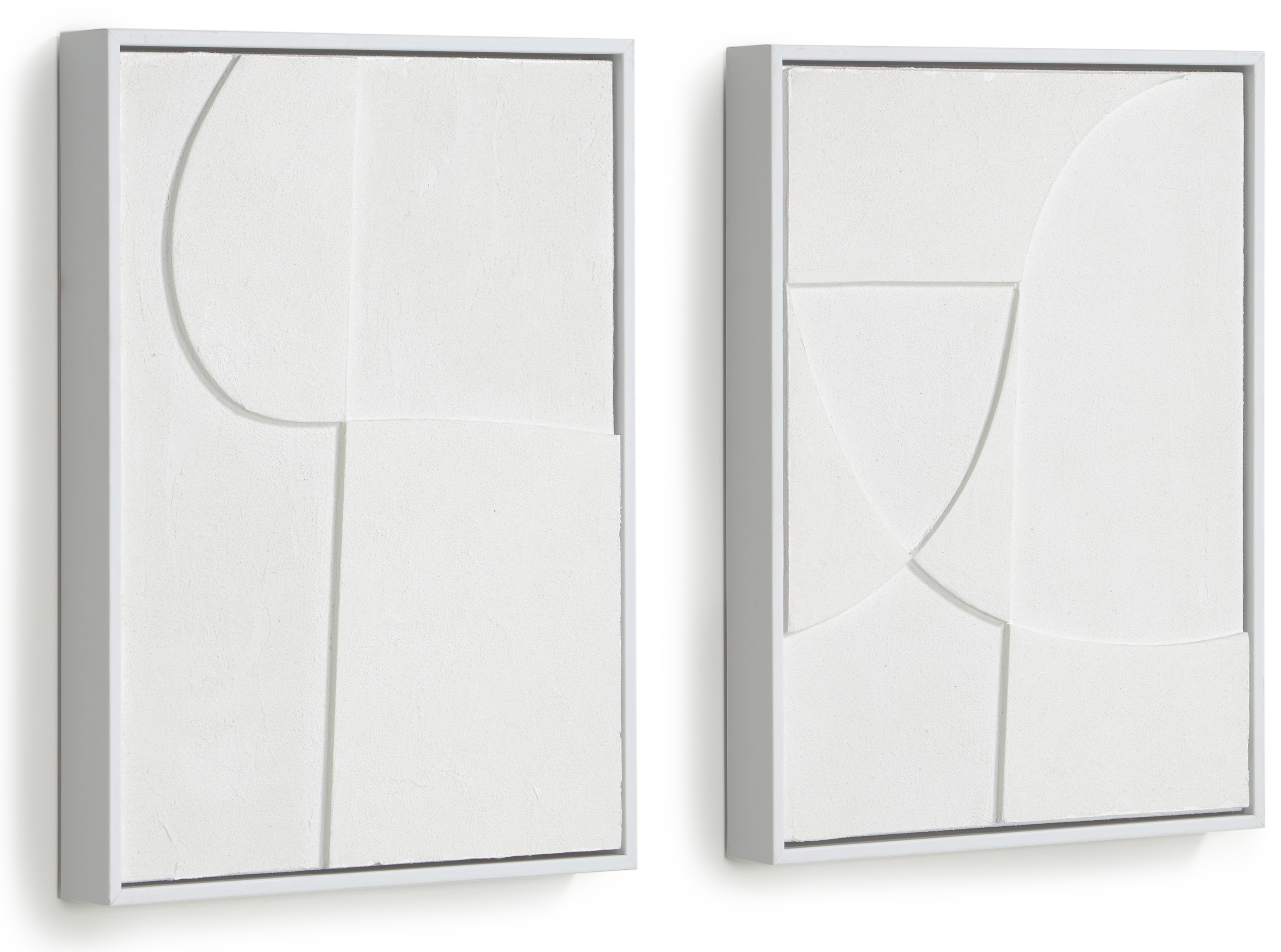 Zestaw 2 obrazów biały 32x42 cm – obraz-1