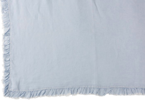 Obrus lniany Romantic 150x200cm jasnoniebieski – obraz-1