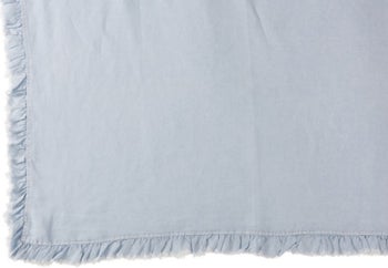 Obrus lniany Romantic 150x200cm jasnoniebieski – obraz-1