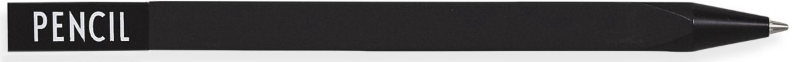 Ołówek automatyczny czarny 15 cm – obraz-1