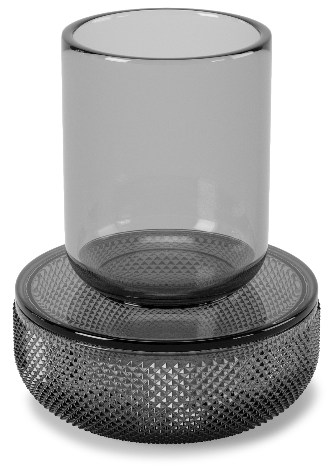 Organizer szklany transparentny Ø10x13 cm – obraz-1