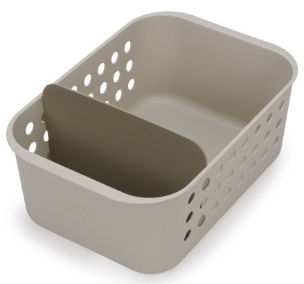 Organizer łazienkowy duży ecru z separatorem – grafika-1.