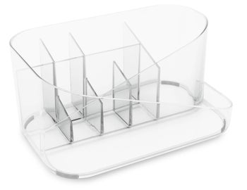 Organizer na kosmetyki poliwęglanowy transparenty 27x13x17 cm – obraz-1