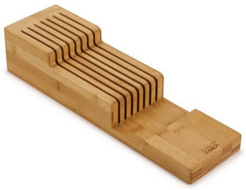 Organizer na noże bambusowy 40x12 cm – obraz-1