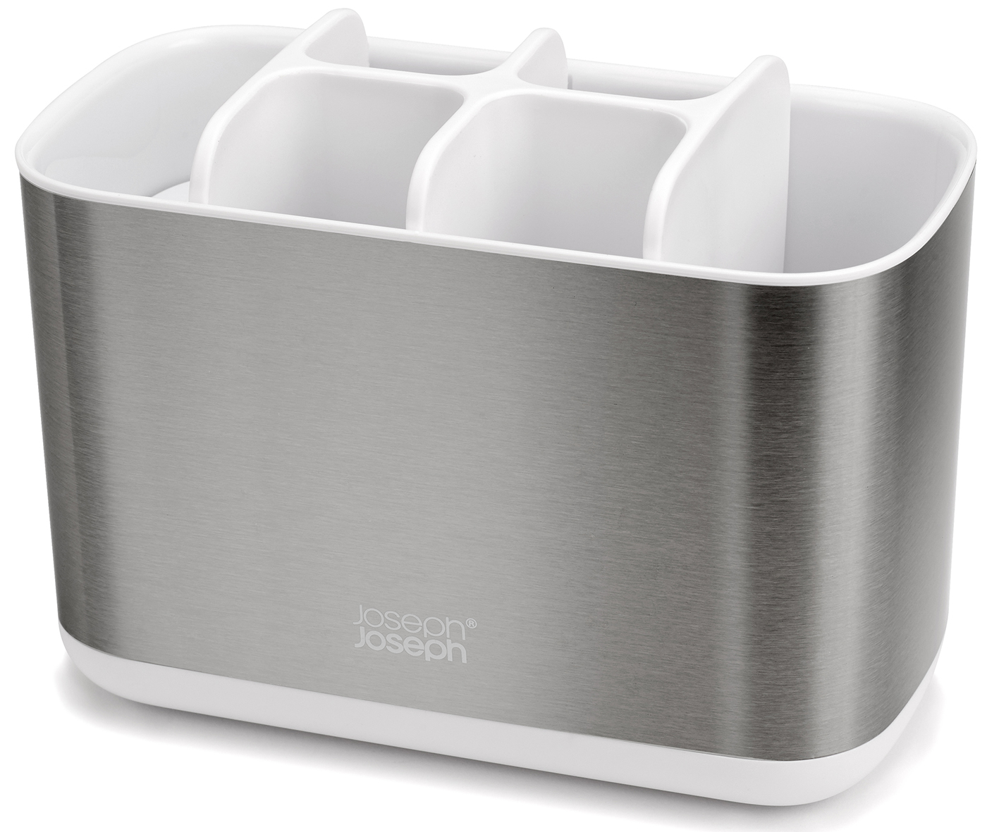 Organizer na przybory do mycia zębów srebrno-biały L – grafika-1.