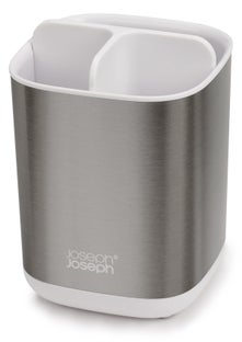 Organizer na przybory do mycia zębów srebrno-biały S – obraz-1