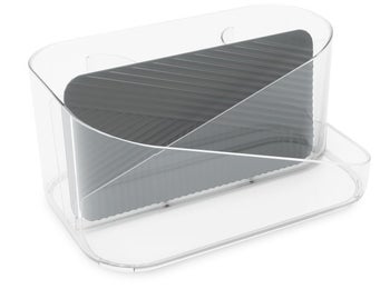 Organizer na przybory do włosów poliwęglanowy transparenty 27x17x13 cm – obraz-1