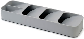 Organizer na sztućce szary 40x11 cm – obraz-1