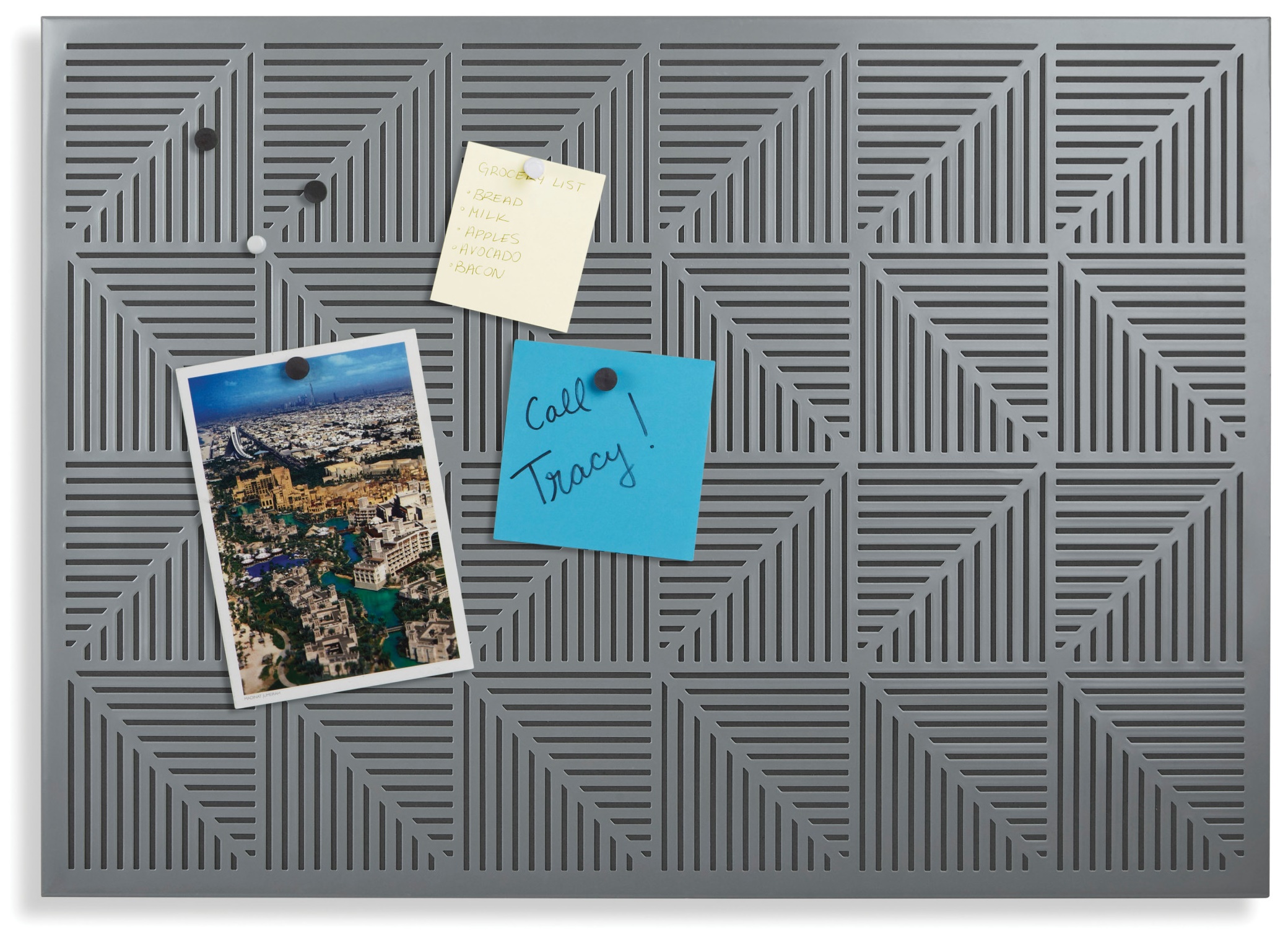 Organizer ścienny Trigon 53x38 cm ciemnoszary – obraz-1