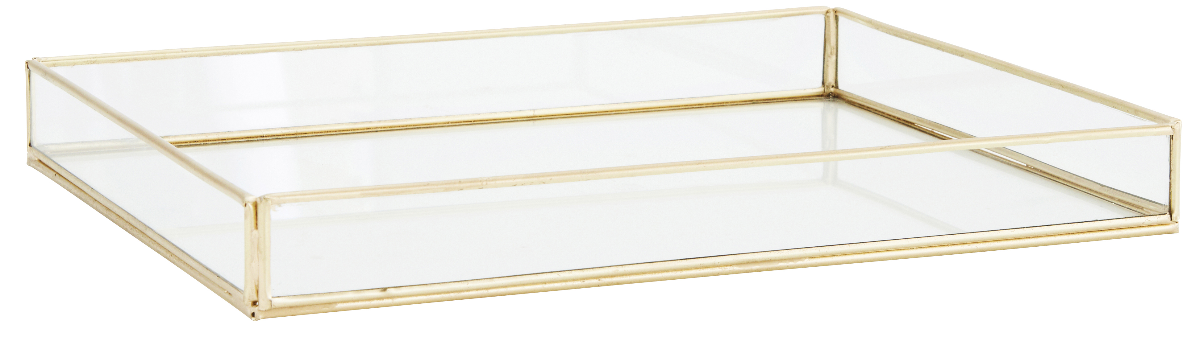 Organizer Sneet 27x21 cm transparentno-złoty – obraz-1