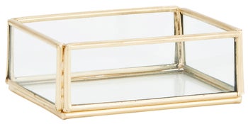 Organizer Sneet 9x7 cm transparentno-złoty – obraz-1