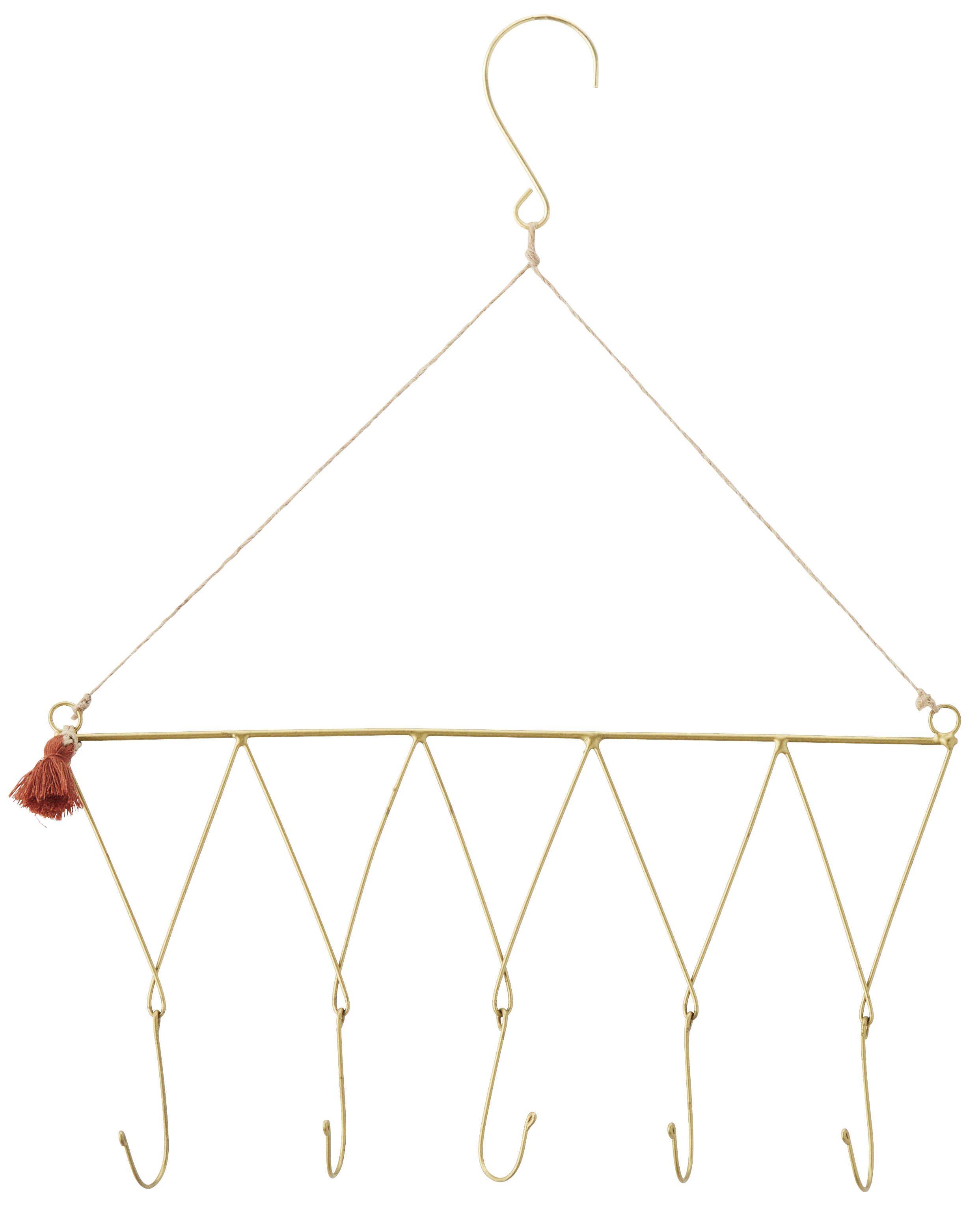 Organizer wiszący metalowy złoty 25x30 cm – obraz-1