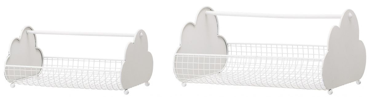 Organizery metalowe białe 34x24 cm – obraz-1