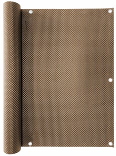 Osłona balkonowa w rolce poliester brązowa 300x90 cm – obraz-1