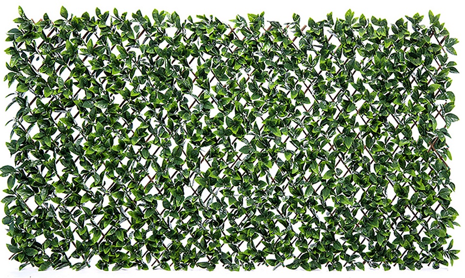 Osłona balkonowa Wierzba Laurowa PVC poliester zielona 100x200 cm – obraz-1