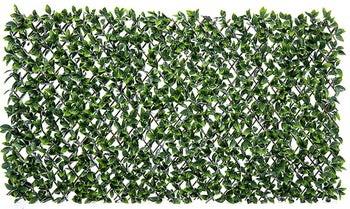 Osłona balkonowa Wierzba Laurowa PVC poliester zielona 100x200 cm – obraz-1