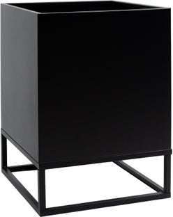 Osłonka czarna na doniczkę 35x45 cm – obraz-1