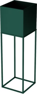 Osłonka na doniczkę zieleń emerald 19x67 cm – obraz-1