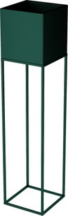 Osłonka na doniczkę zieleń emerald 19x87 cm – obraz-1