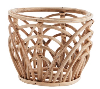 Osłonka na doniczki bambusowa w naturalnym odcieniu Ø23x17,5 cm – obraz-1