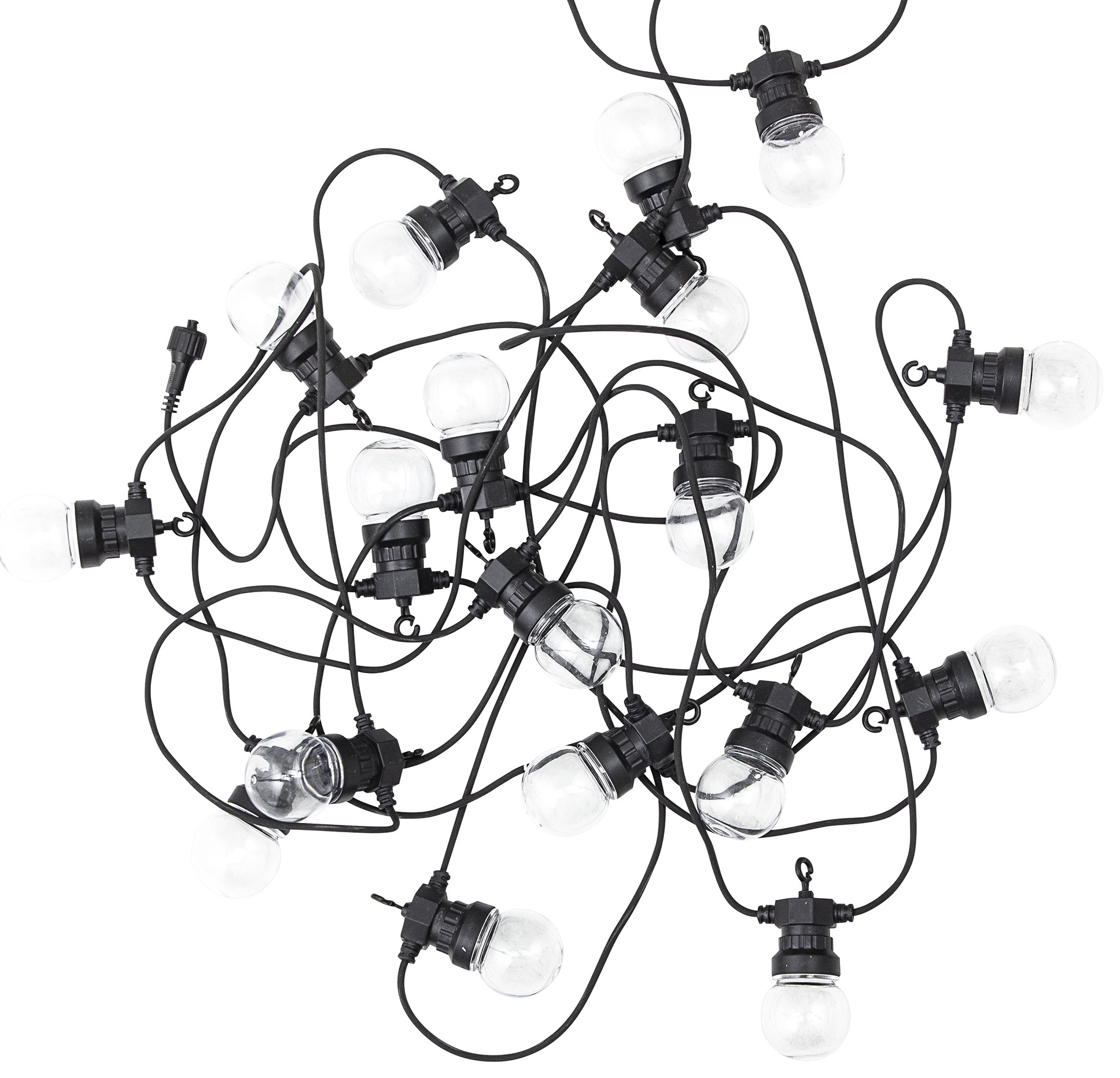 Oświetlenie dekoracyjne czarne 10 m – obraz-1
