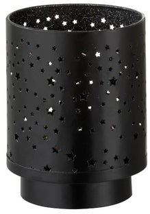 Oświetlenie dekoracyjne LED szklane czarne Ø13x17 cm – obraz-1