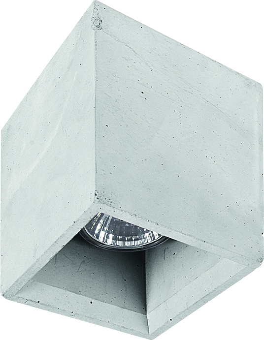 Spot betonowy szary kwadratowy 9x9 cm – obraz-1