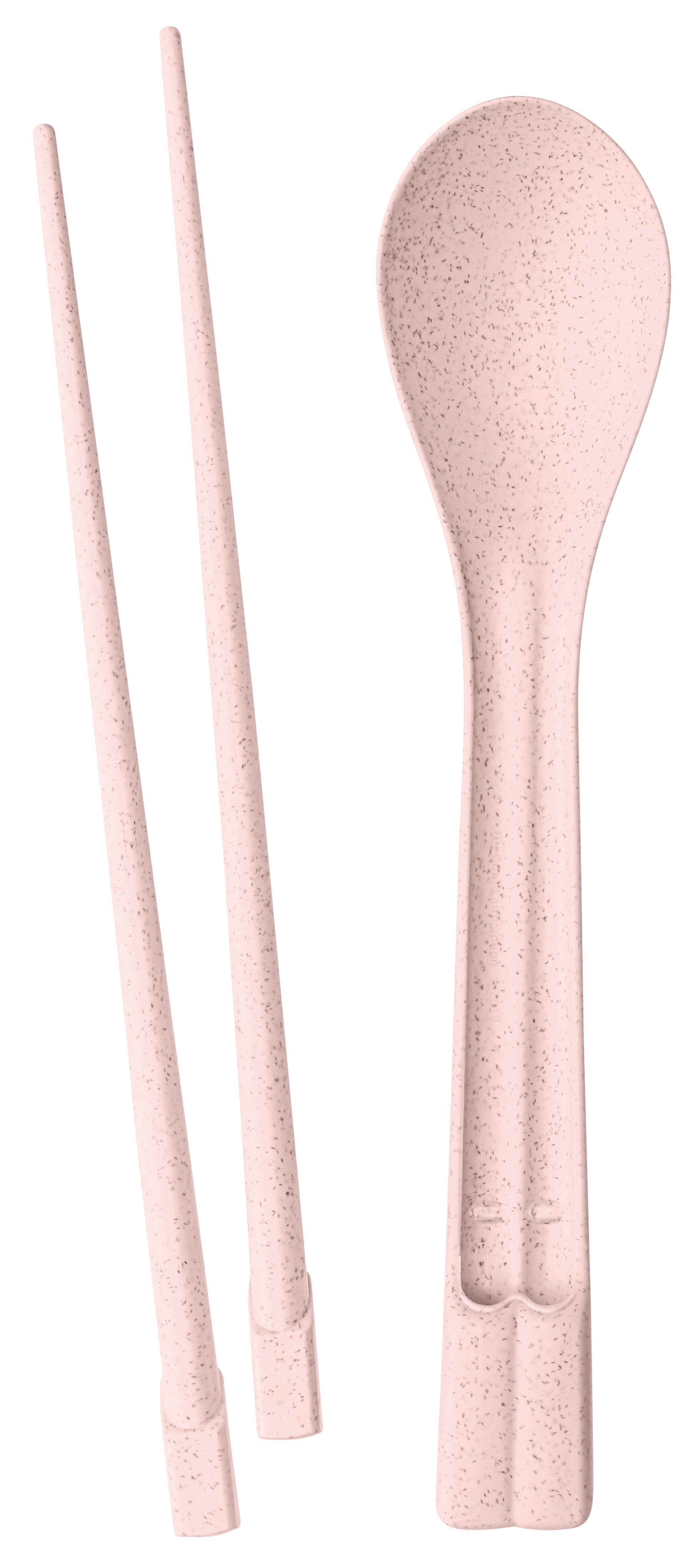 Pałeczki turystyczne z łyżką różowe 23 cm – obraz-1