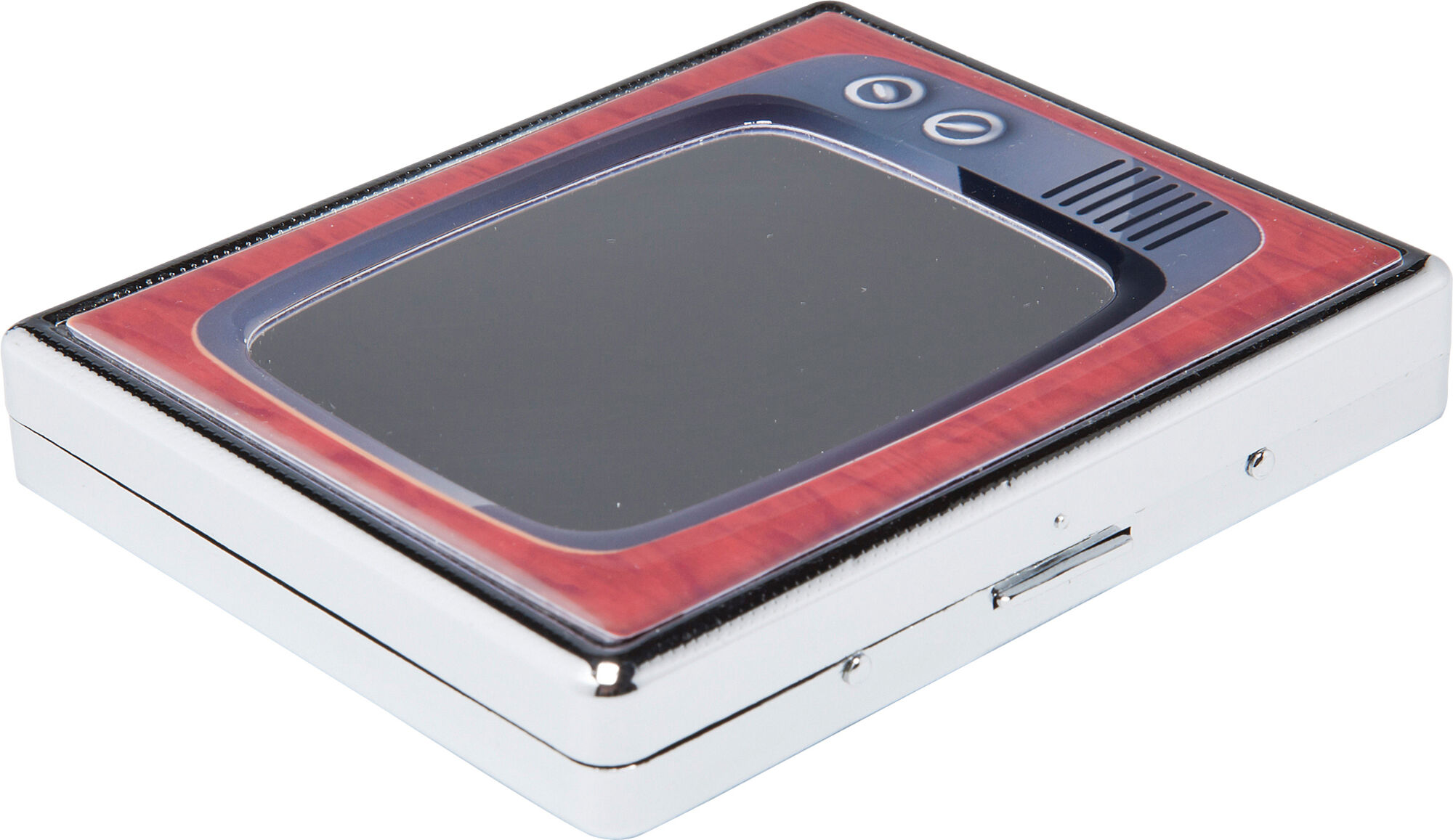 Papierośnica w kształcie telewizora kolorowa 9x10 cm – obraz-1