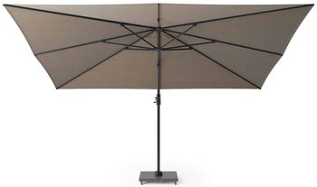 Parasol ogrodowy aluminiowy brązowy 400x300 cm – obraz-1