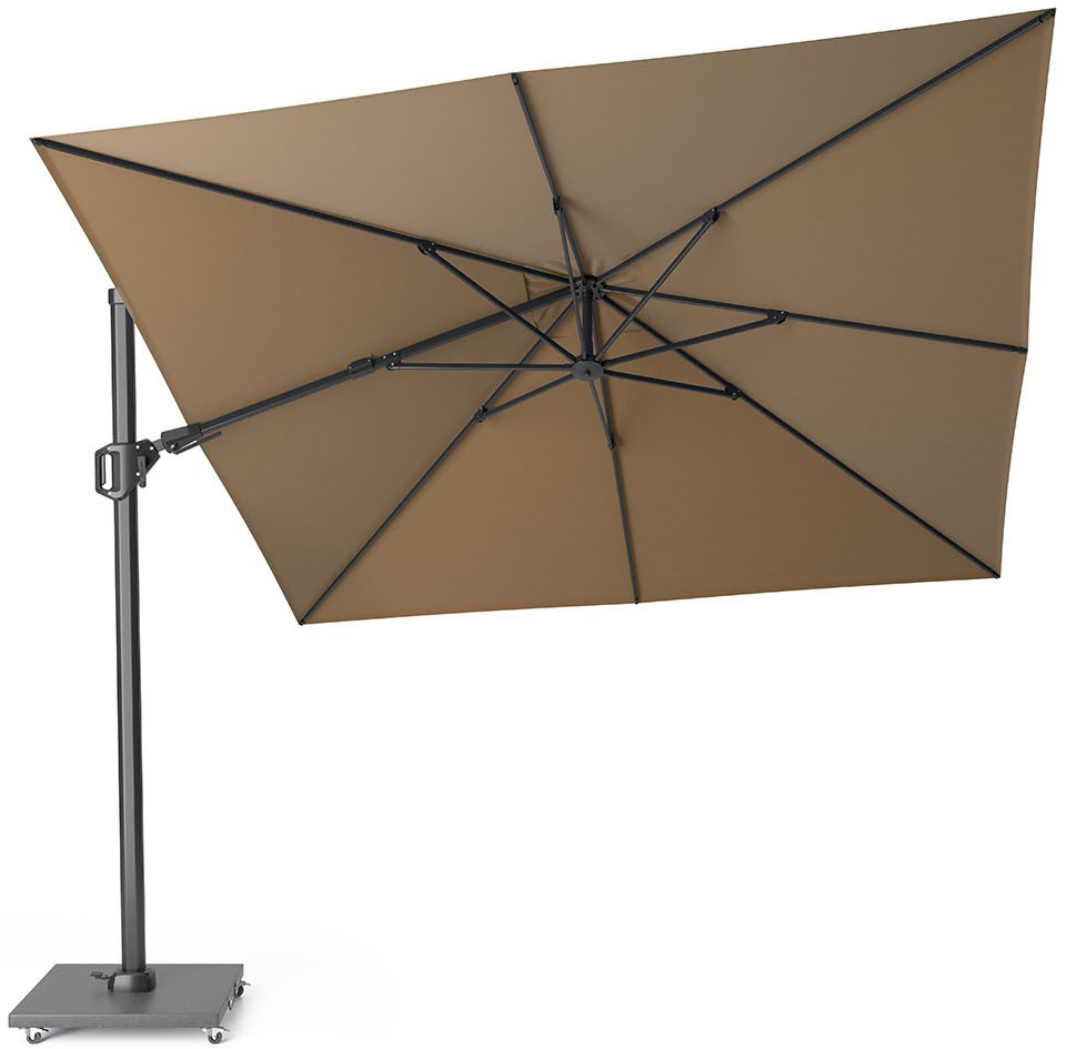 Parasol ogrodowy brązowy 296x296 cm – obraz-1