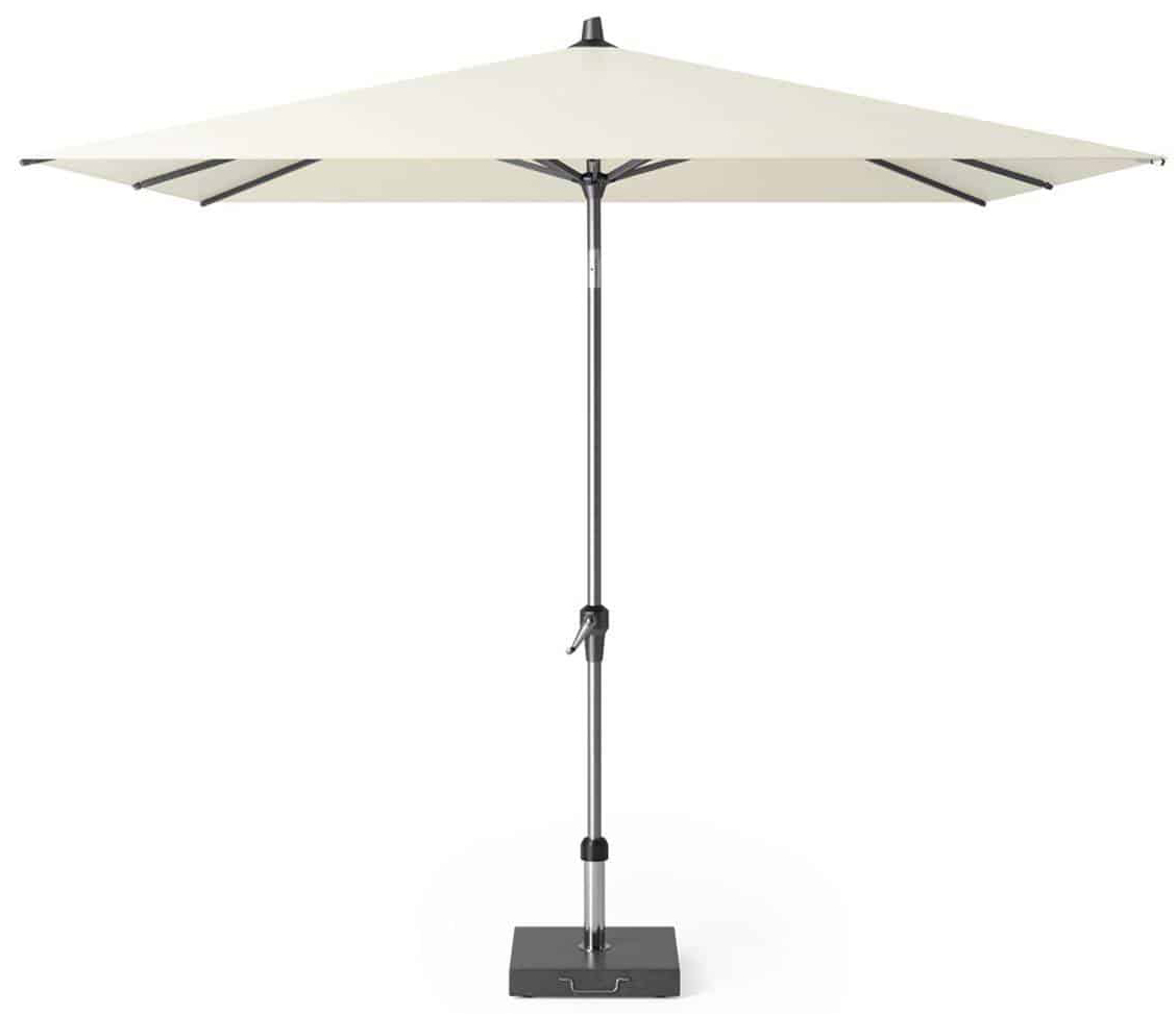 Parasol ogrodowy Riva 2.5x2.5 m ecru - stelaż antracytowy – obraz-1