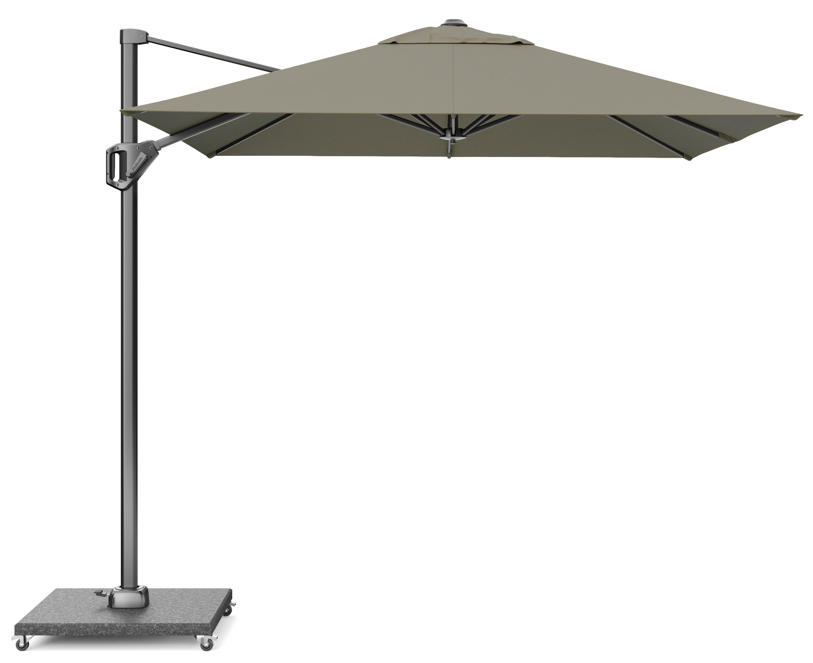 Parasol ogrodowy brązowy 250x250 cm – obraz-1