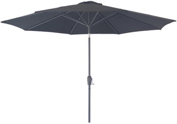 Parasol ogrodowy z regulacją ø300 cm czarny – grafika-1.