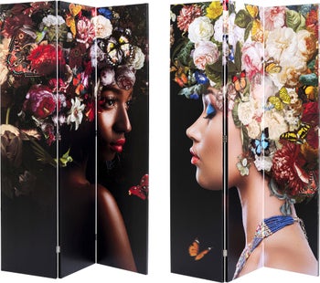 Paravento Flowery Shoulder vs Bunch Flowers 120 – immagine-1.