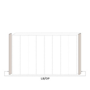 Паспарту без осветление за гардероб LB Aria – изображение-1