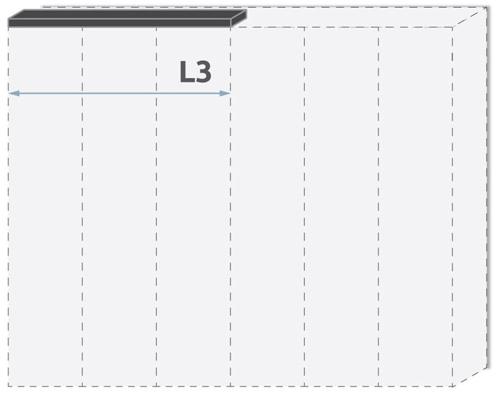 Паспарту без осветление за гардероб Sonata L3/PN – изображение-1