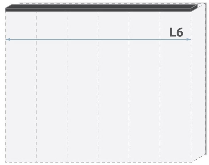 Паспарту без осветление за гардероб Sonata L6/PN – изображение-1