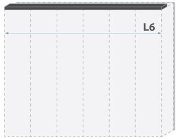 Паспарту без осветление за гардероб PIANO L6/PN – изображение-1