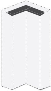 Паспарту без осветление за гардероб PIANO LU-LD/PN – изображение-1
