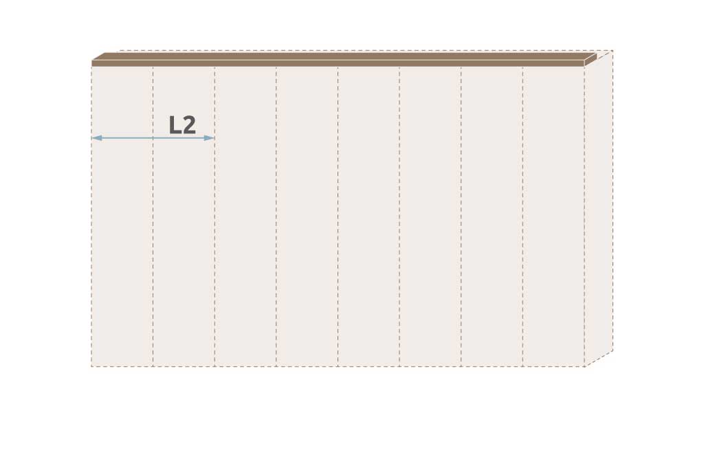 Паспарту без осветление за гардероб Galea L2/GL – изображение-1
