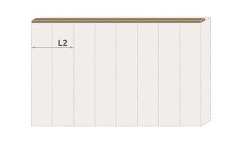 Паспарту без осветление за гардероб Galea L2/GL – изображение-1