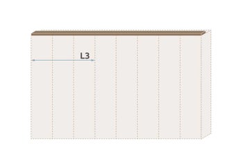 Паспарту без осветление за гардероб Galea L3/GL – изображение-1