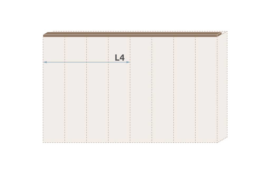 Паспарту без осветление за гардероб Galea L4/GL – изображение-1