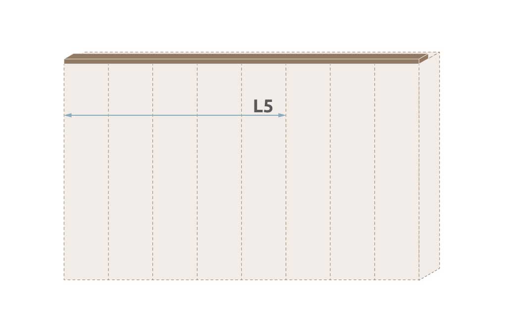 Паспарту без осветление за гардероб Galea L5/GL – изображение-1