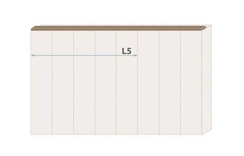 Паспарту без осветление за гардероб Galea L5/GL – изображение-1
