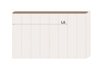 Паспарту без осветление за гардероб Galea L6/GL – изображение-1