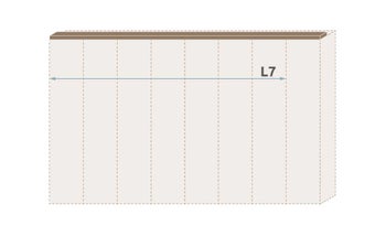 Паспарту без осветление за гардероб Galea L7/GL – изображение-1