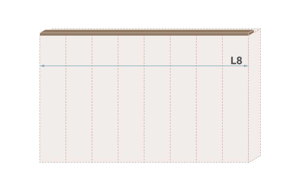 Паспарту без осветление за гардероб Galea L8/GL – изображение-1